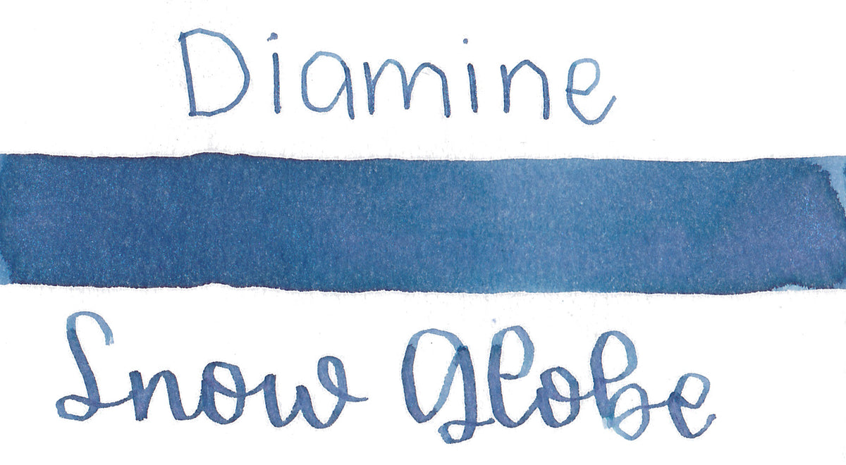 Diamine Black Edition Snow Globe Shimmer Ink
