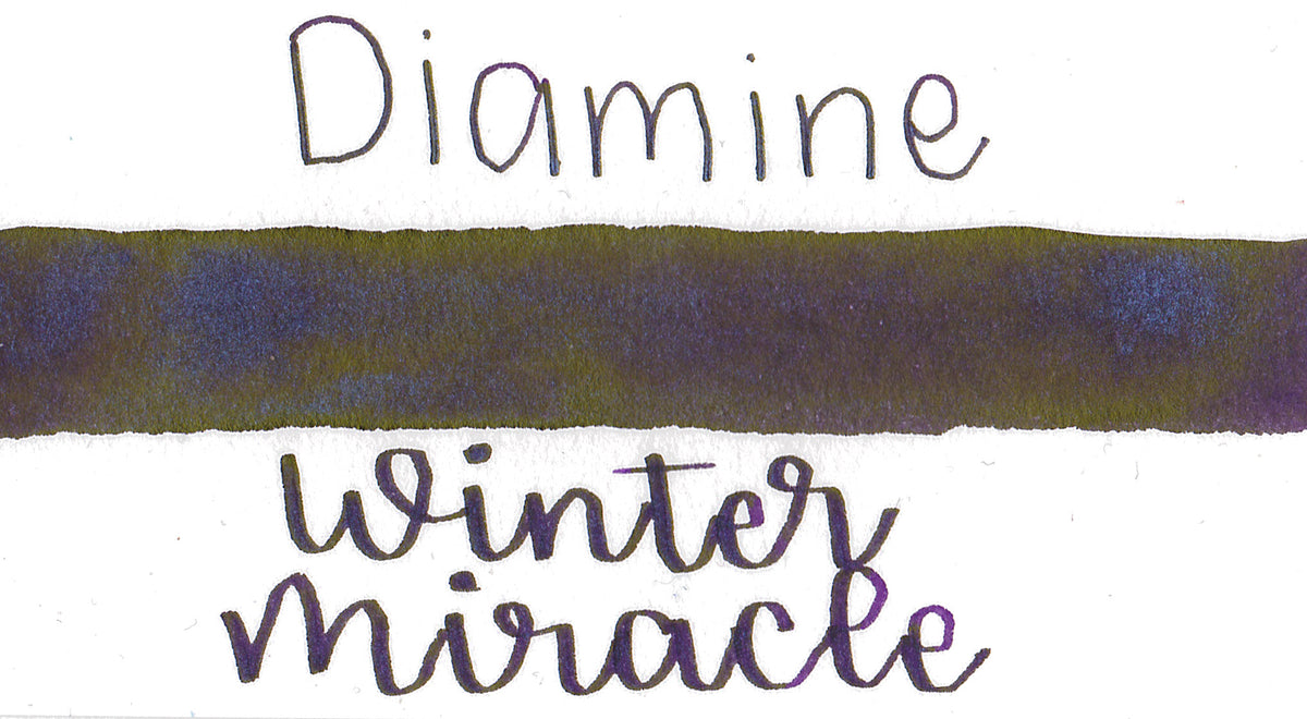 Diamine Blue Edition Winter Miracle Shimmer & Sheen