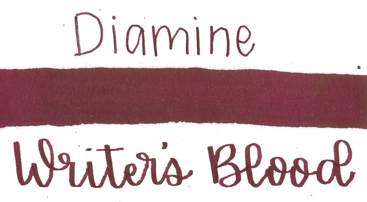 Diamine Writer's Blood Reddit Ink Project