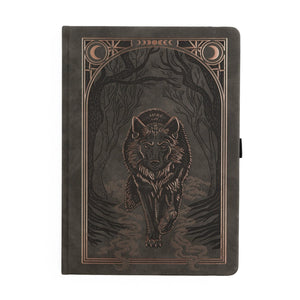 Archer & Olive - Dot Grid Notebook - Wolf in the Night B5