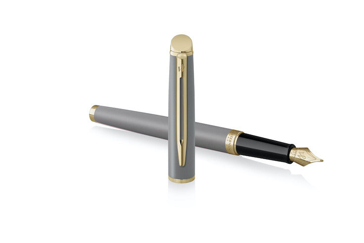 Waterman Hémisphère Fountain Pen - Stone Grey with Gold Trim