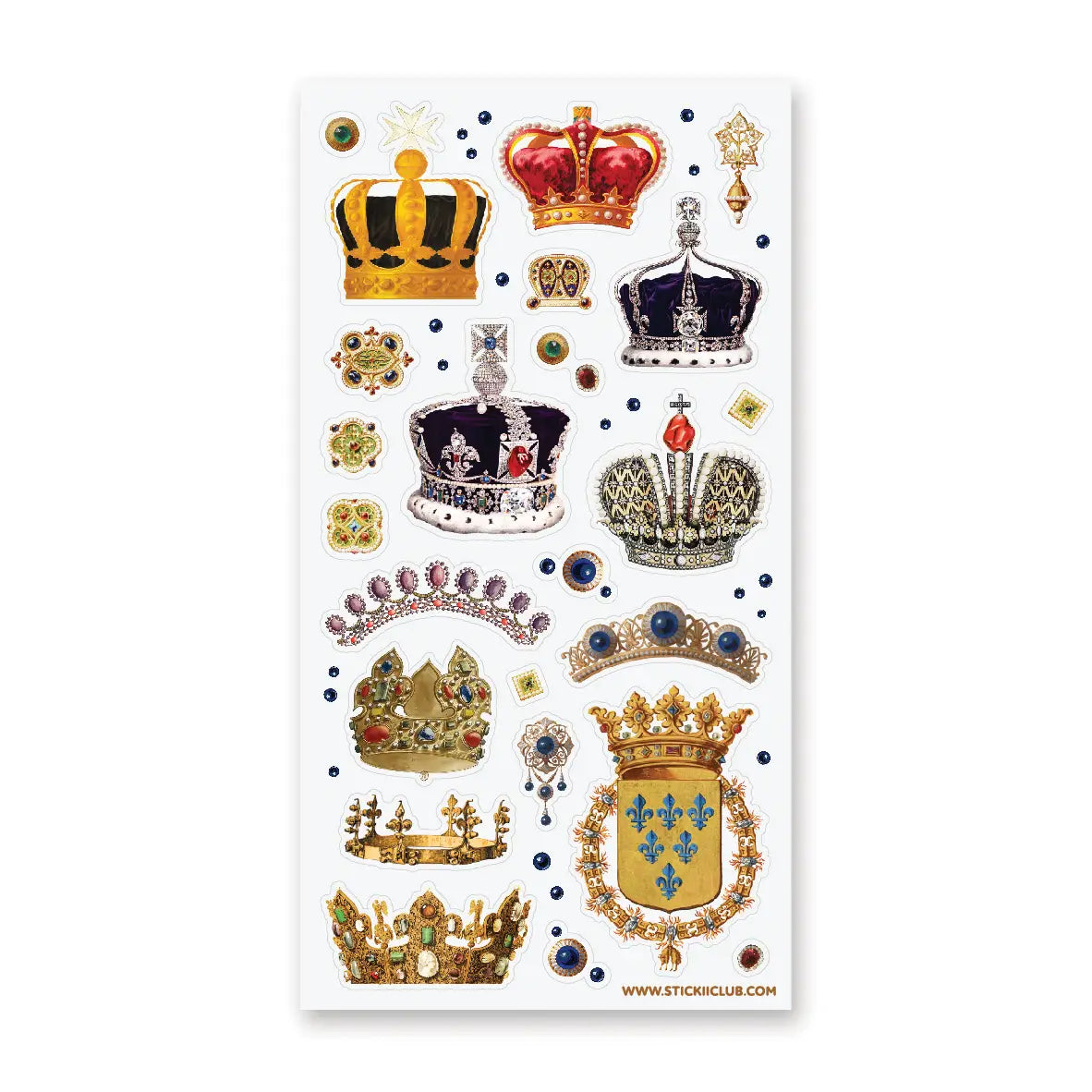 STICKII Sticker Sheet - Royal Crowns
