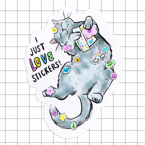 Amy Hartelust Art & Illustration - Vinyl Sticker - Just Love Stickers