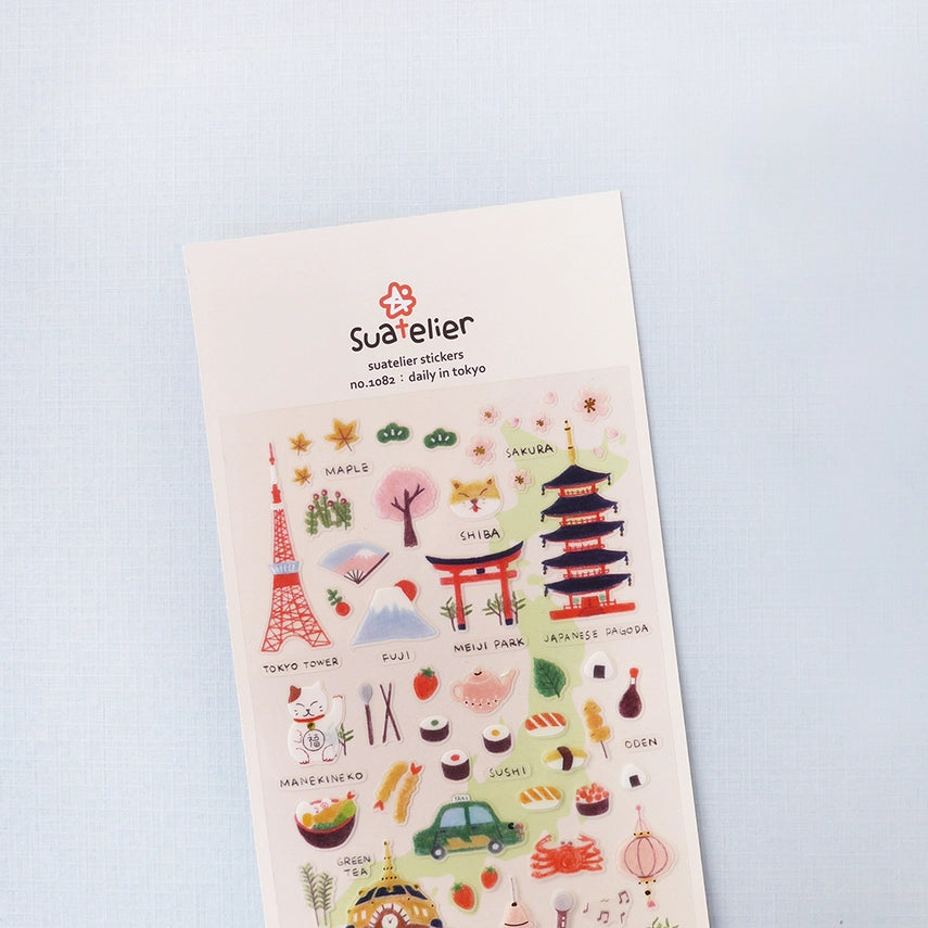Suatelier Design - Sticker Sheet - Daily in Tokyo