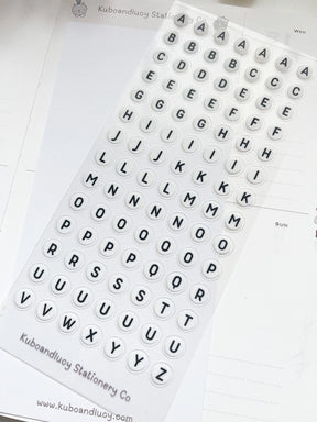 Kuboandlucy Stationery Co. - Friendship Beads Letter Sticker Sheet