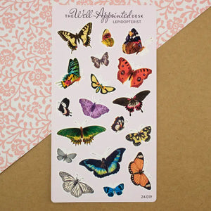 The Well Appointed Desk - Lepidopterist Butterfly Sticker Sheet