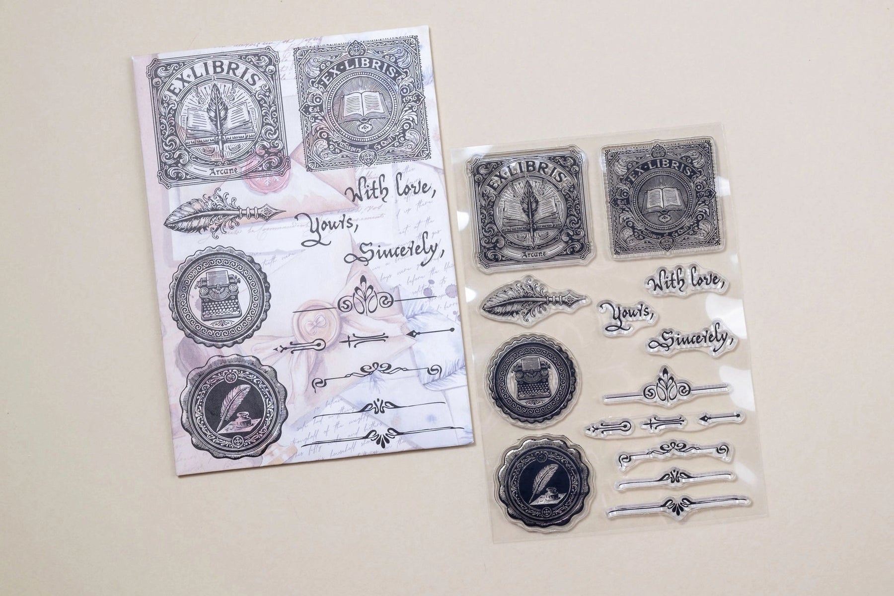 CoraCreaCrafts - The Writing Desk Clear Stamp