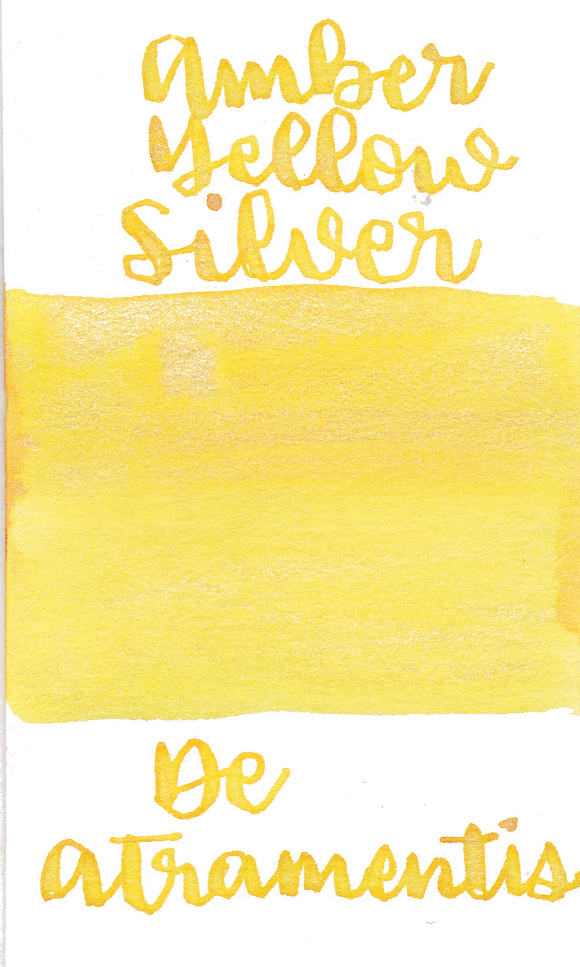 De Atramentis Pearlescent Amber Yellow Silver
