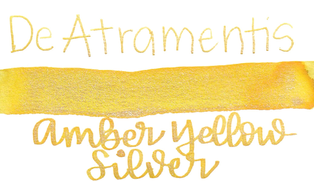 De Atramentis Pearlescent Amber Yellow Silver