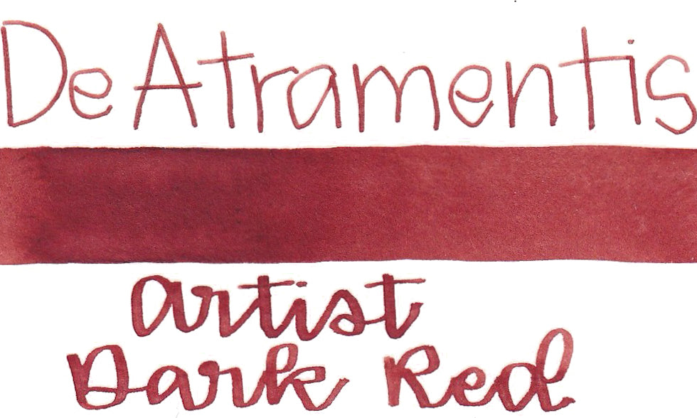 De Atramentis Artist Ink Dark Red