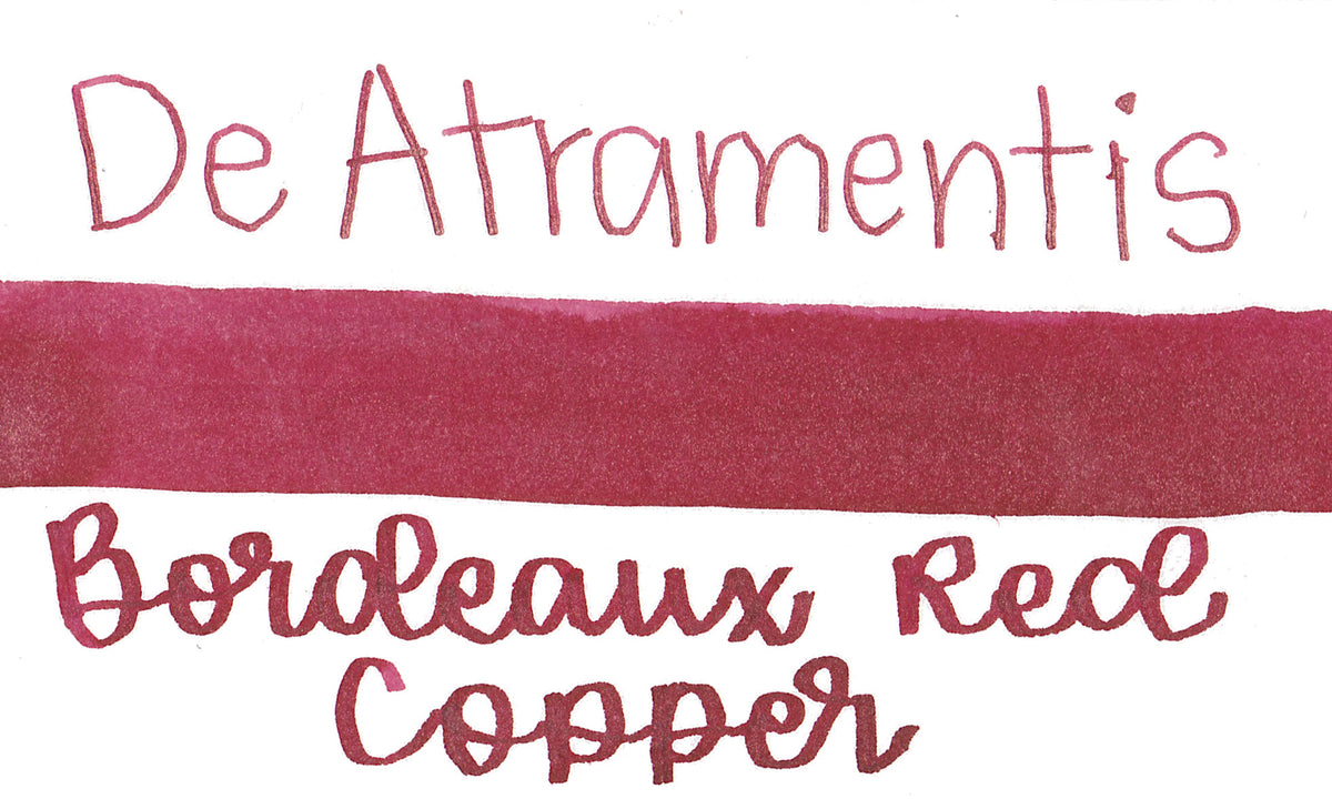 De Atramentis Ink Pearlescent Bordeaux Red Copper