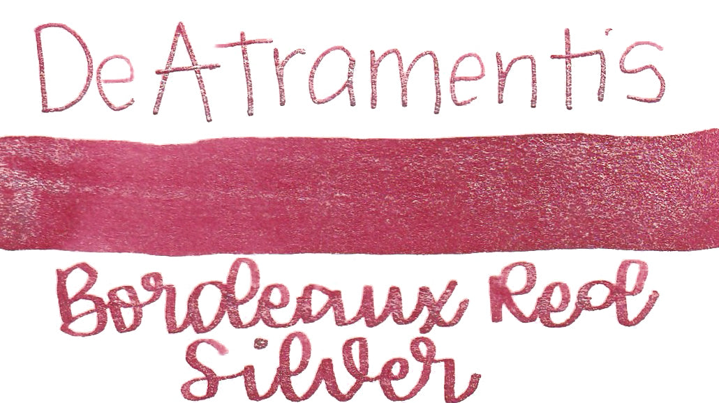 De Atramentis Pearlescent Bordeaux Red Silver