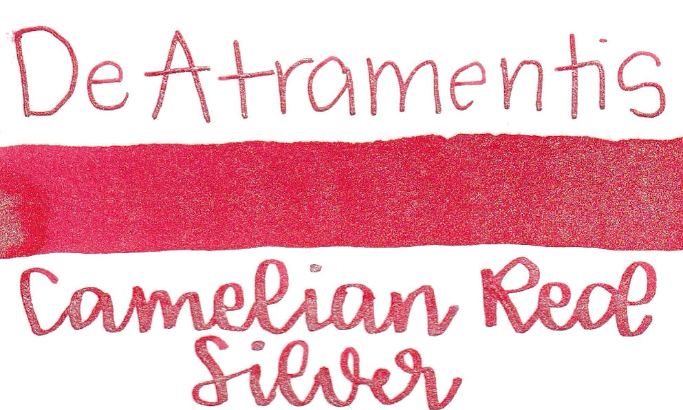 De Atramentis Pearlescent Camelien Red Silver