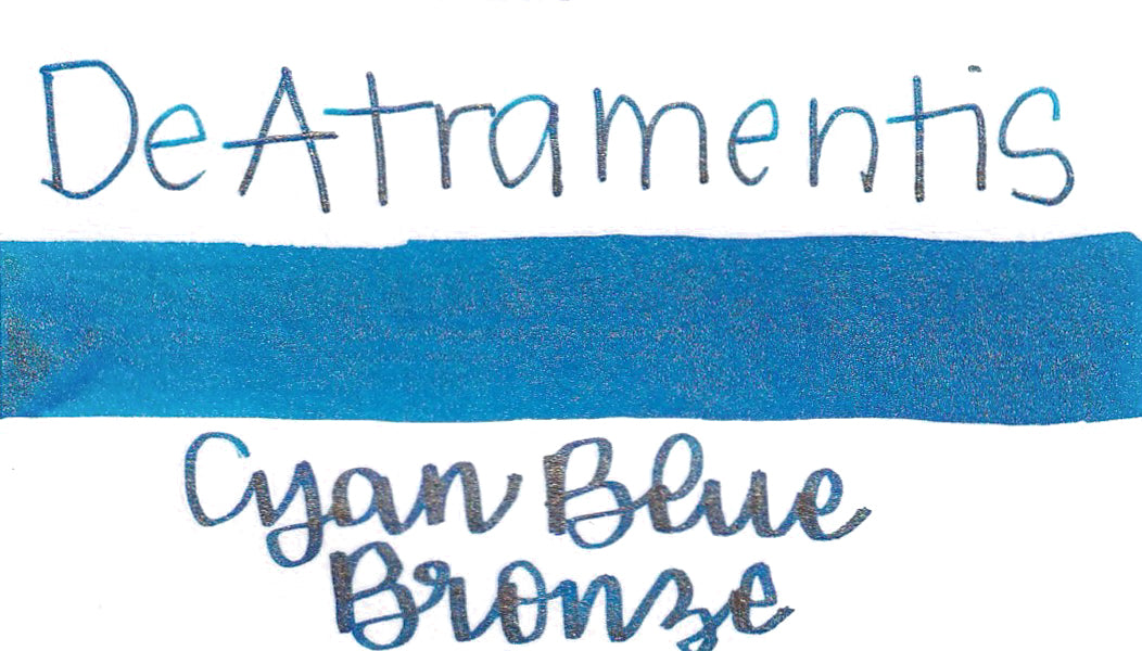De Atramentis Pearlescent Cyan Blue Bronze