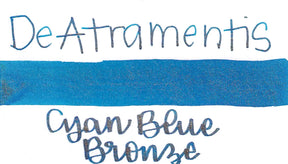 De Atramentis Pearlescent Cyan Blue Bronze