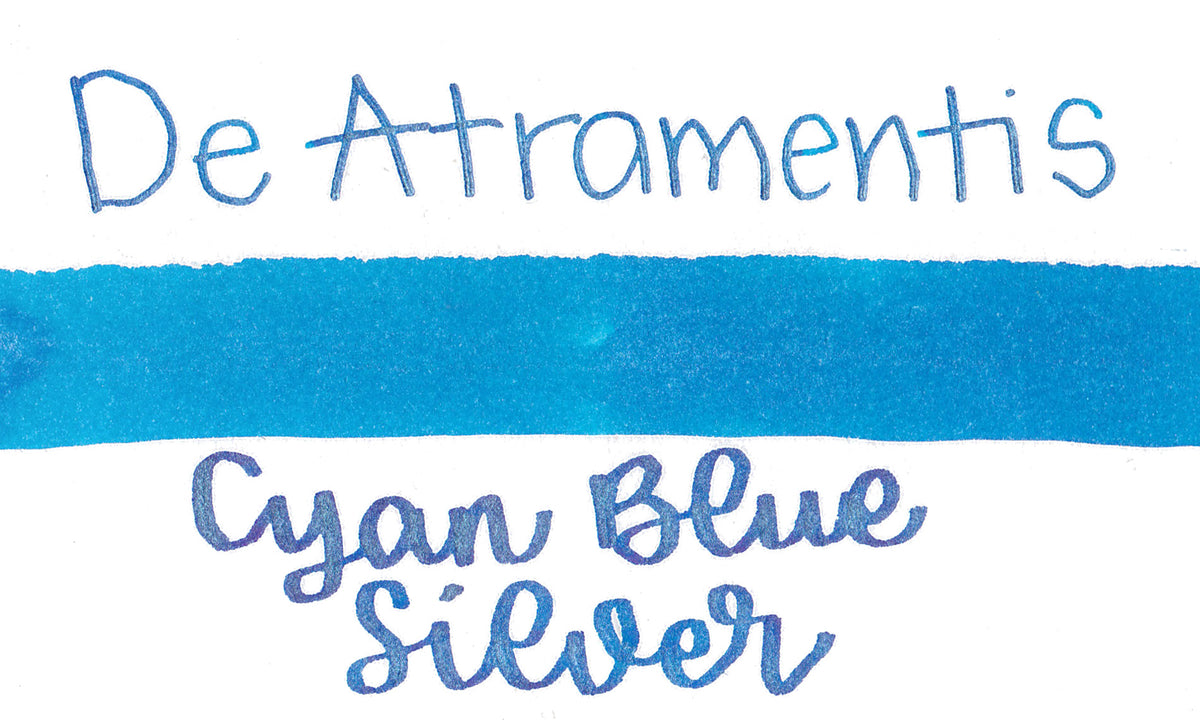 De Atramentis Pearlescent Cyan Blue Silver