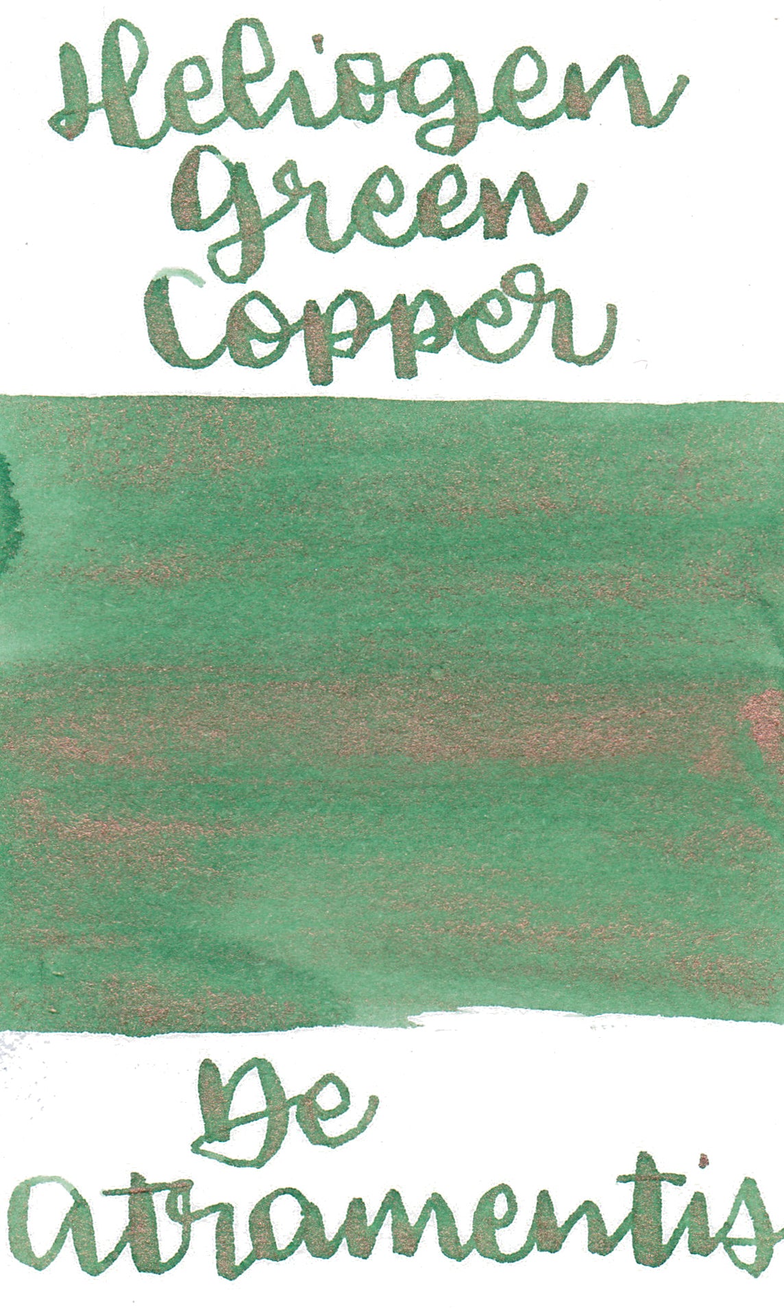 De Atramentis Pearlescent Heliogen Green Copper