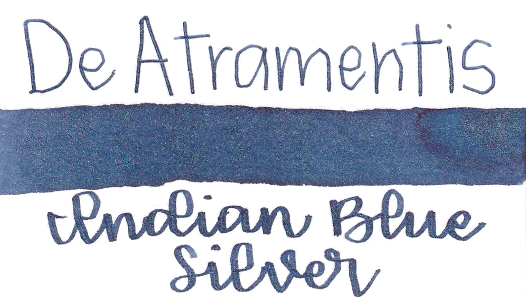 De Atramentis Pearlescent Indian Blue Silver