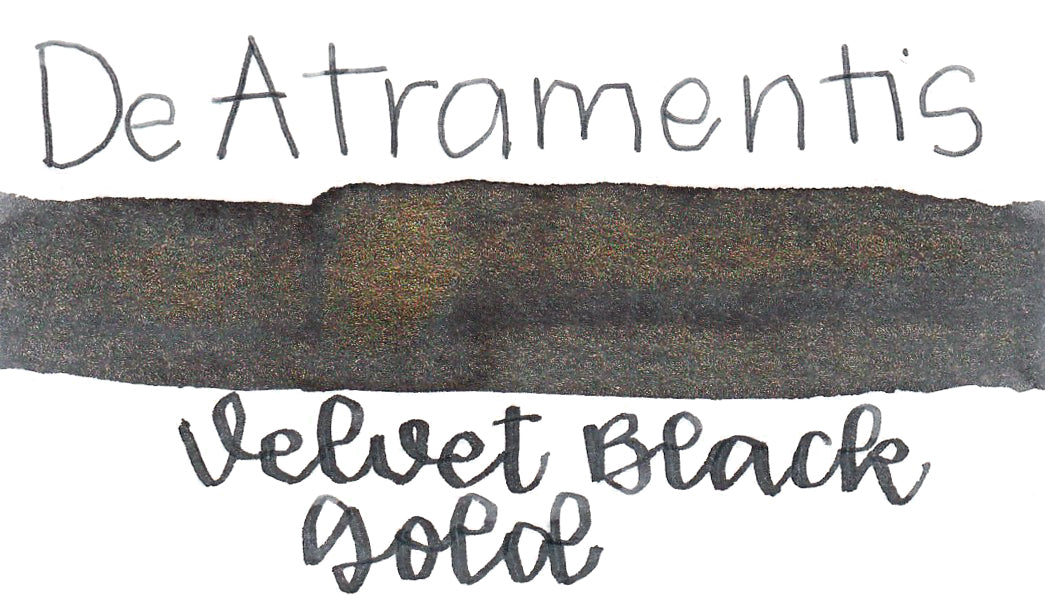 De Atramentis Pearlescent Velvet Black Gold