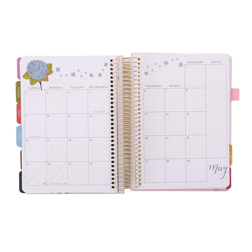 Linda Tong Planners - 2027 Illustrated Planner - Hydrangeas