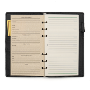 Raymay Davinci Airy Goat Bible Size System Organizer Grey - 8mm Ring Size