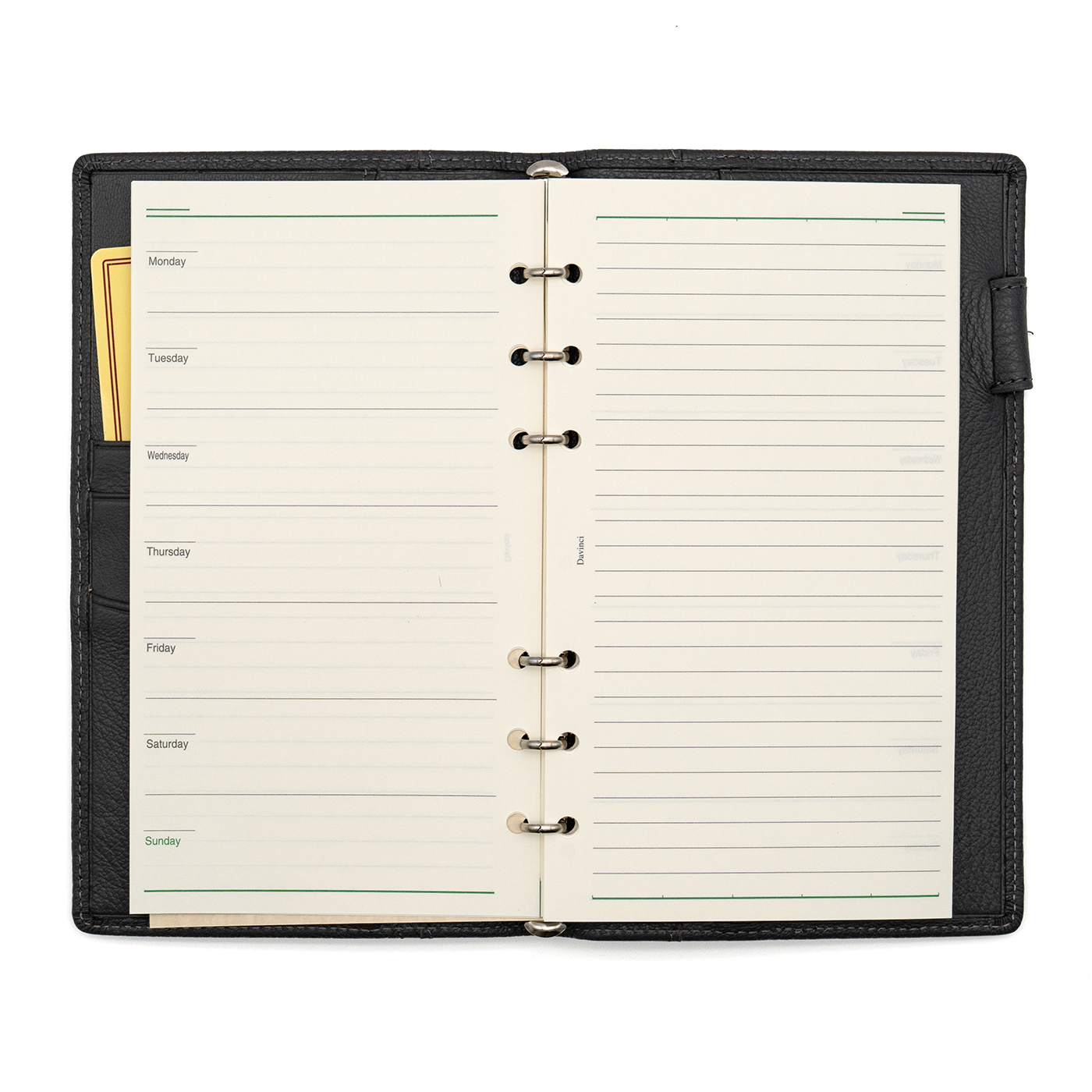 Raymay Davinci Airy Goat Bible Size System Organizer Grey - 8mm Ring Size