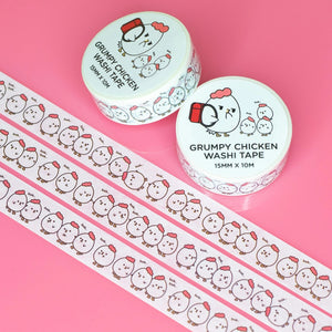 Robot Dance Battle - Tiny Grumpy Chicken Washi Tape