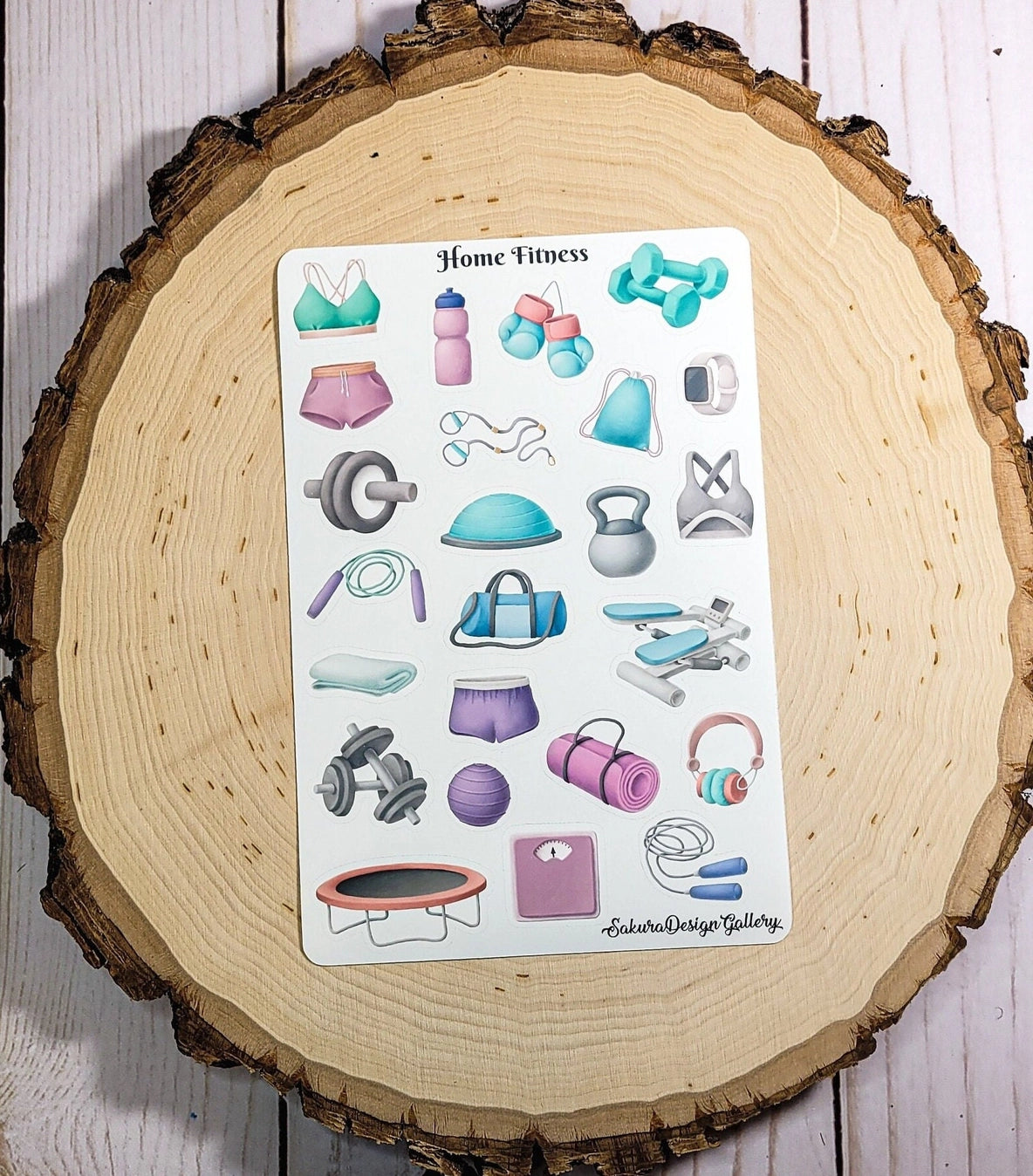 Sakura Design Gallery - Vinyl Stickers - Home Fitness
