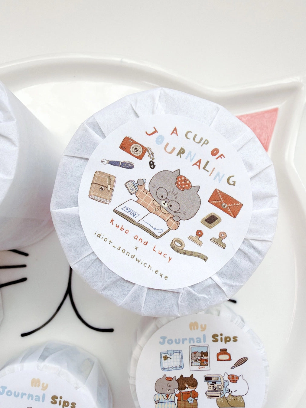 Kuboandlucy Stationery Co. - Idiot Sandwich A Cup of Journaling Tape