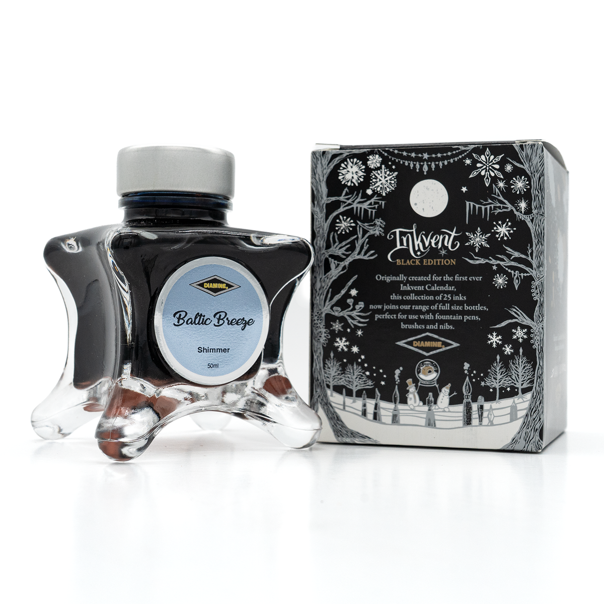Diamine Black Edition Baltic Breeze Shimmer Ink