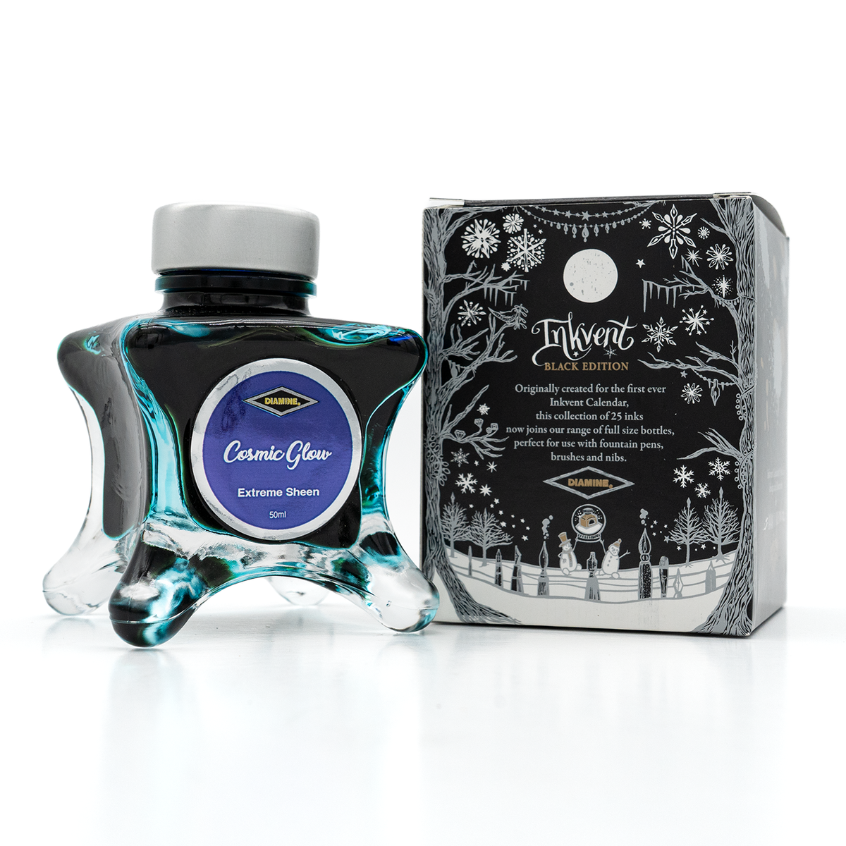 Diamine Black Edition Cosmic Glow Sheening Ink