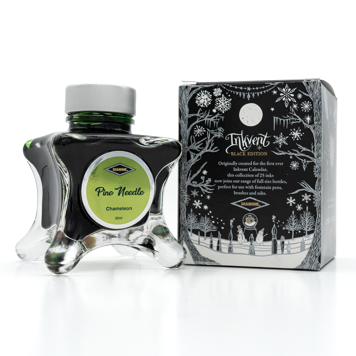 Diamine Black Edition Pine Needle Shimmer Ink