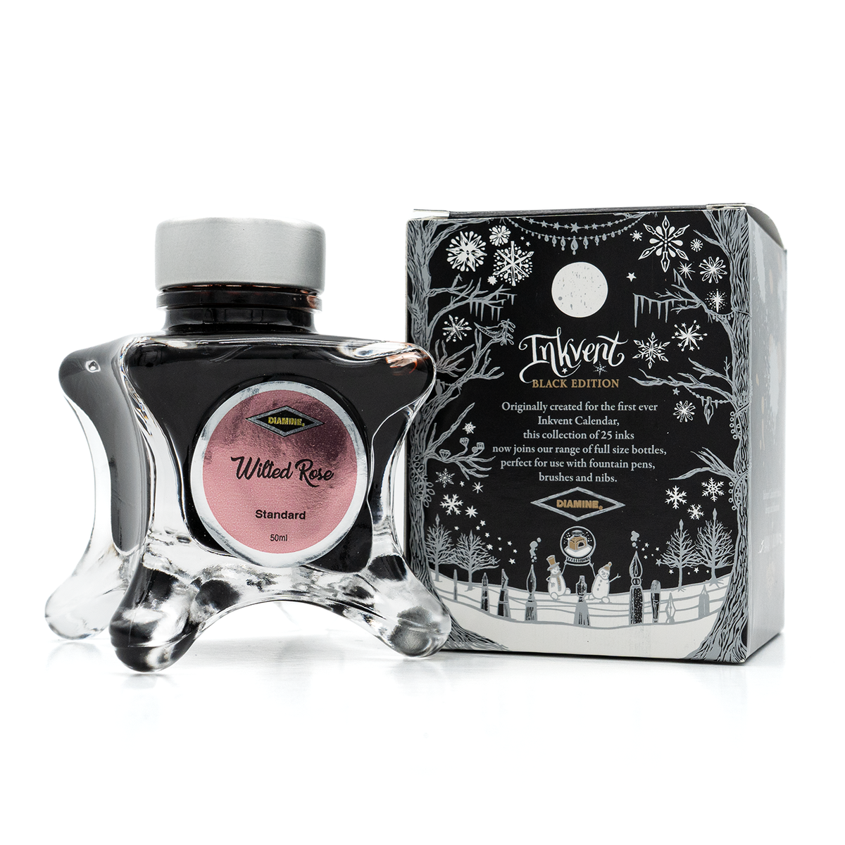 Diamine Black Edition Wilted Rose Ink