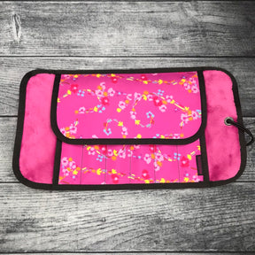 Rickshaw 6 Pen Roll With Flaps - Petals and Pastels