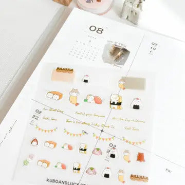 Kuboandlucy Stationery Co. - Sushi Cat