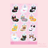 Meow Amor Creative - Party Cats Sticker Sheet
