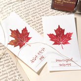 Wearingeul Maple Leaf Ink Swatch Card