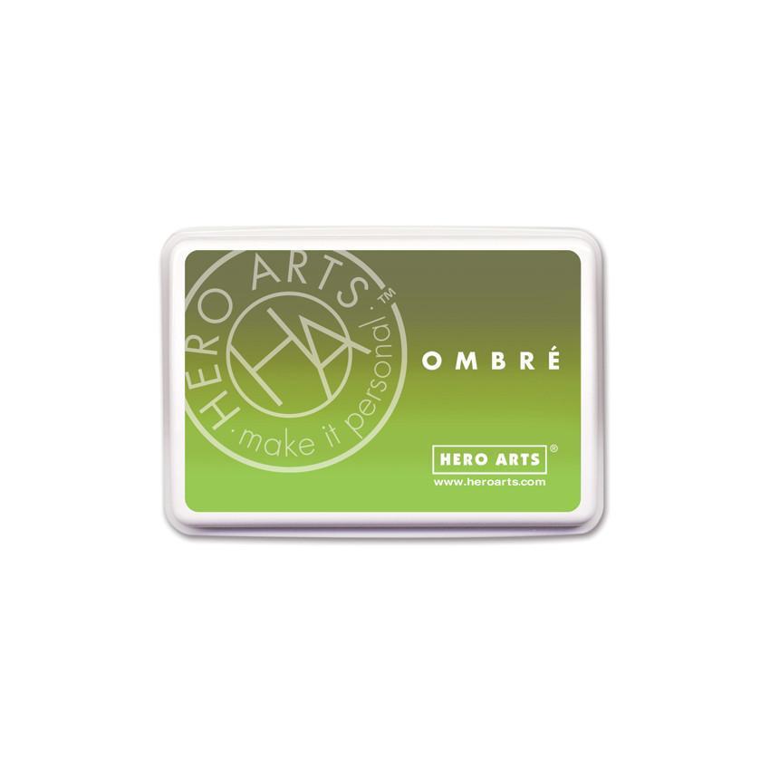 Hero Arts Ombre Ink Pad - Lime To Forever Green