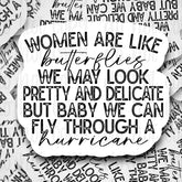 It's Transfer Time - Die Cut Sticker - Women Are Like Butterflies