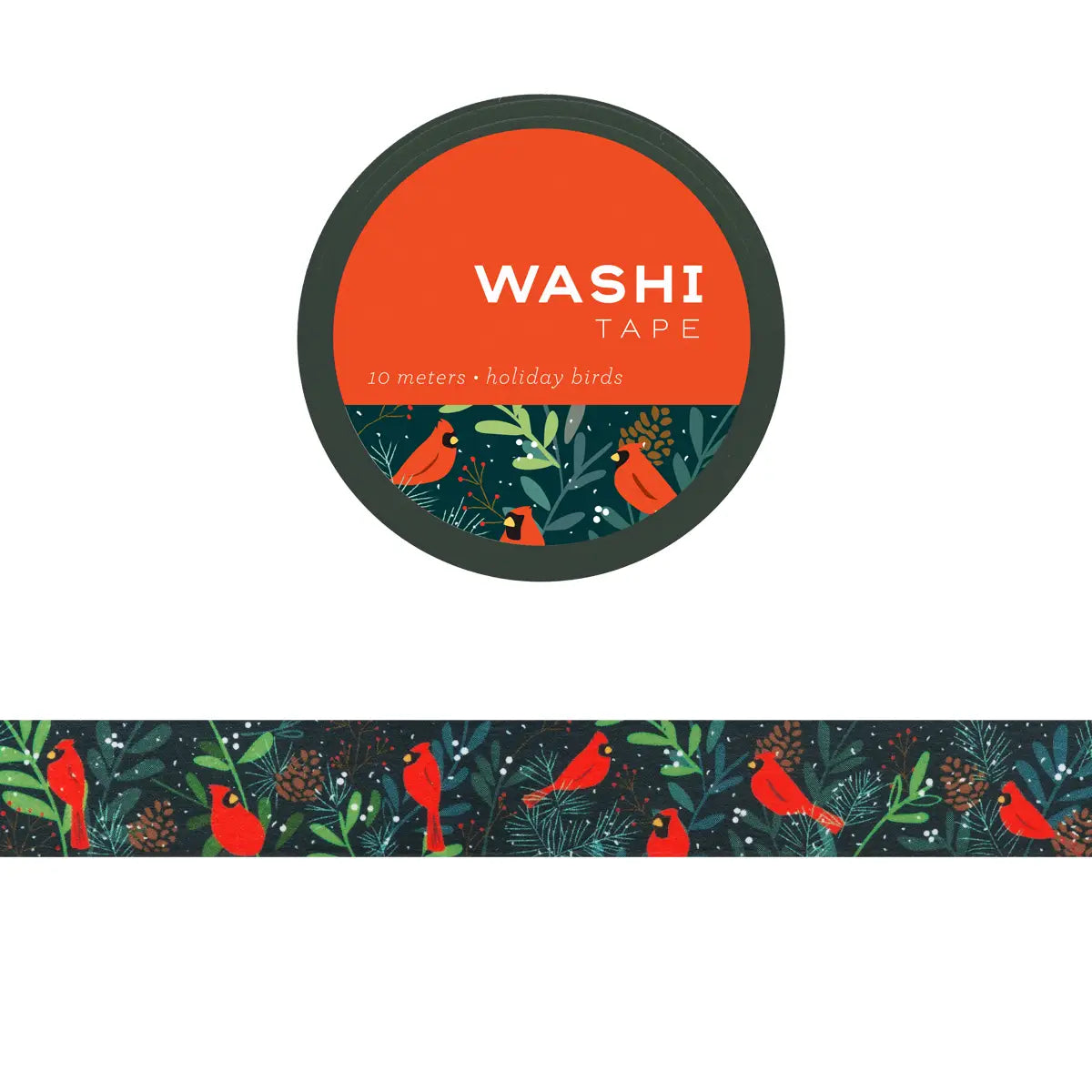 Girl of ALL WORK - Washi tape - 15mm - Holiday Birds