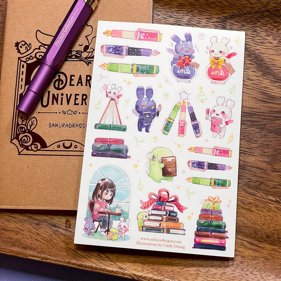 Sakuradragon - Journaler's Holiday Sticker Sheet