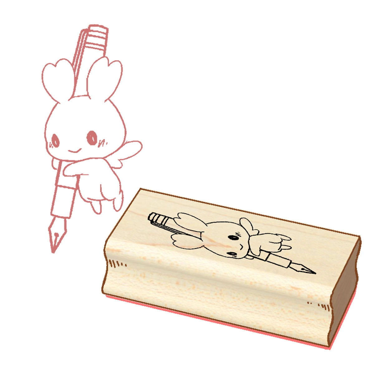 Sakuradragon - An Itty Bitty Fountain Pen Wooden Stamp
