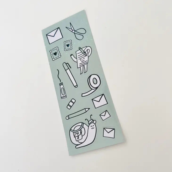 The Paper + Craft Pantry - Holographic Stationery Sticker Sheet