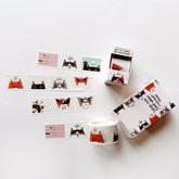 Calliope Pencil Factory - Washi tape - 15mm - Mini Meows Faux Stage Stamp Washi Tape