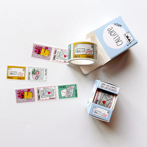 Calliope Pencil Factory - Washi tape - 25mm - Send Snail Mail Stamp Washi Tape