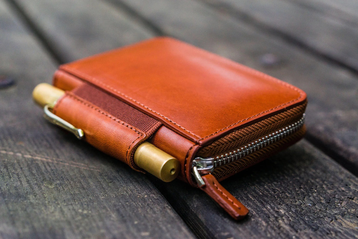Galen Leather Co. EDC Wallet- Brown