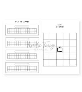 Linda Tong Planners - Tv + Movie Journal Pink