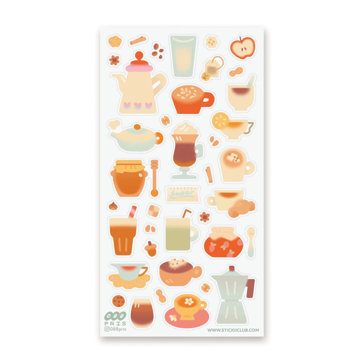 STICKII Sticker Sheet - Brewed with Love