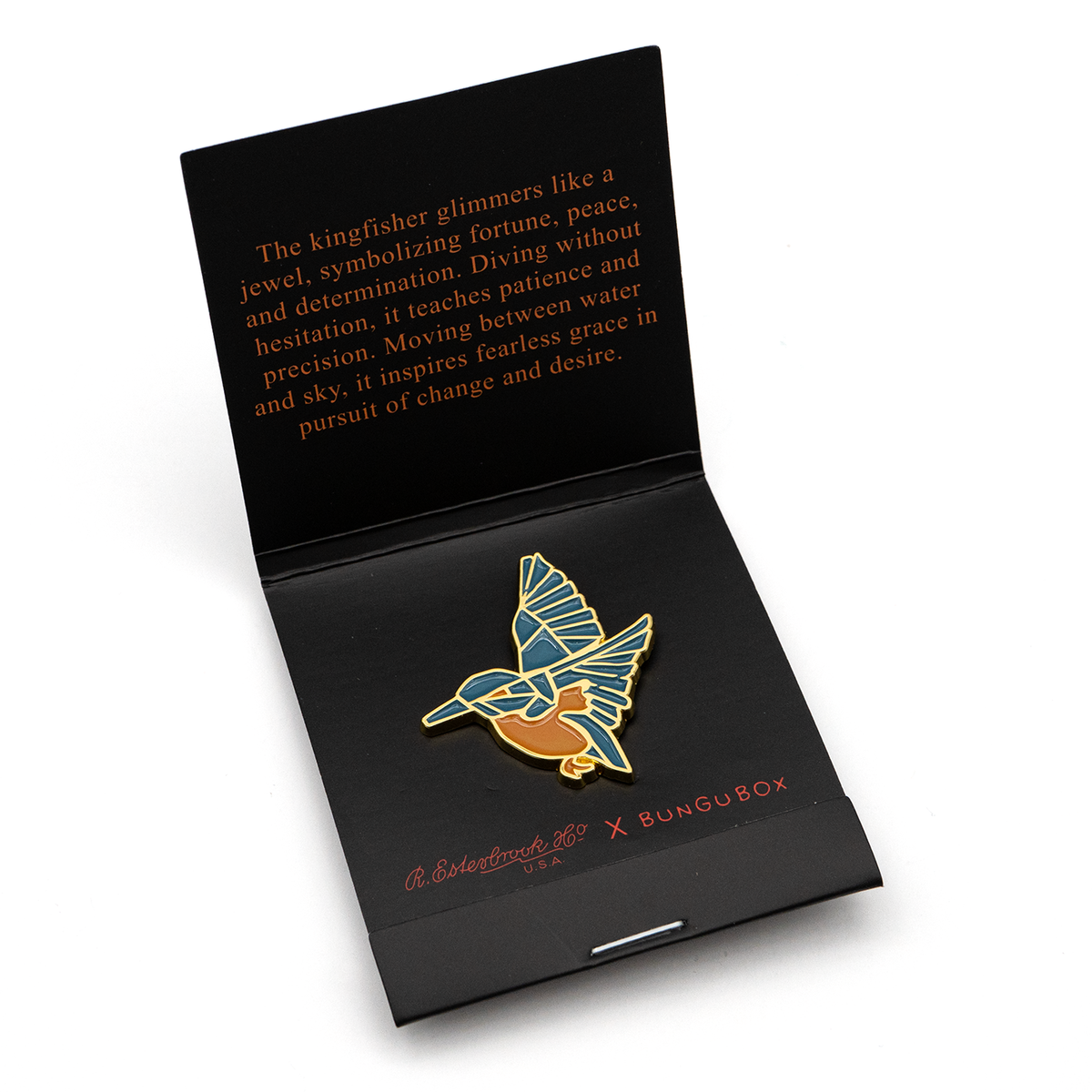 Esterbrook x Bungubox Kingfisher Lapel Pin Presale!