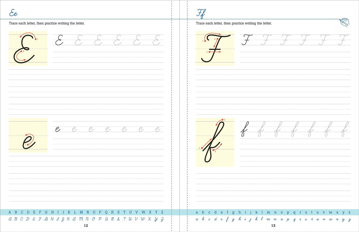 Peter Pauper Press -Cursive Handwriting Workbook